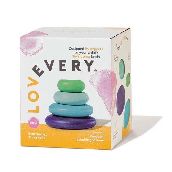 Colorful Wooden Stacking Rings - Picture 2 of 3